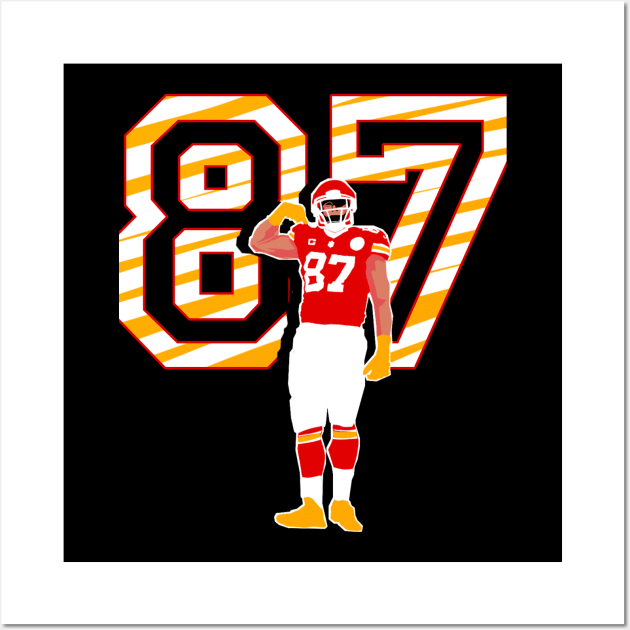 Travis kelce 87 Wall Art by Qrstore